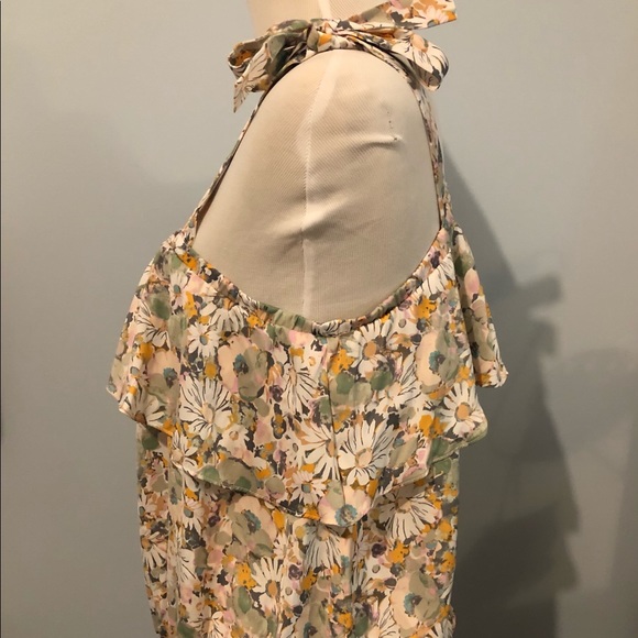 LC Lauren Conrad floral blouse - Picture 3 of 7